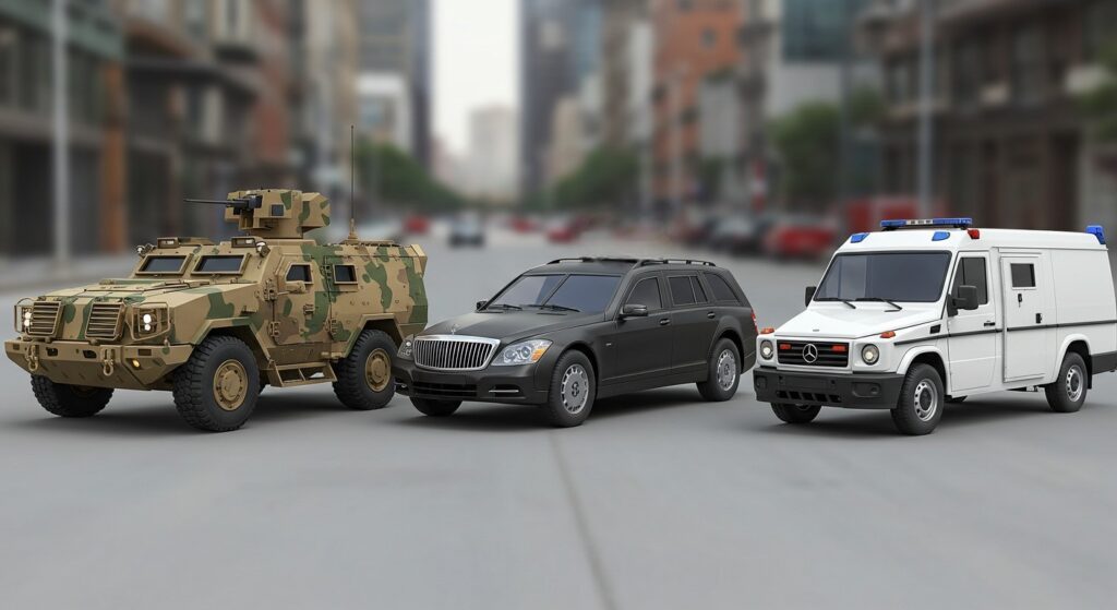 types of armored vehicles