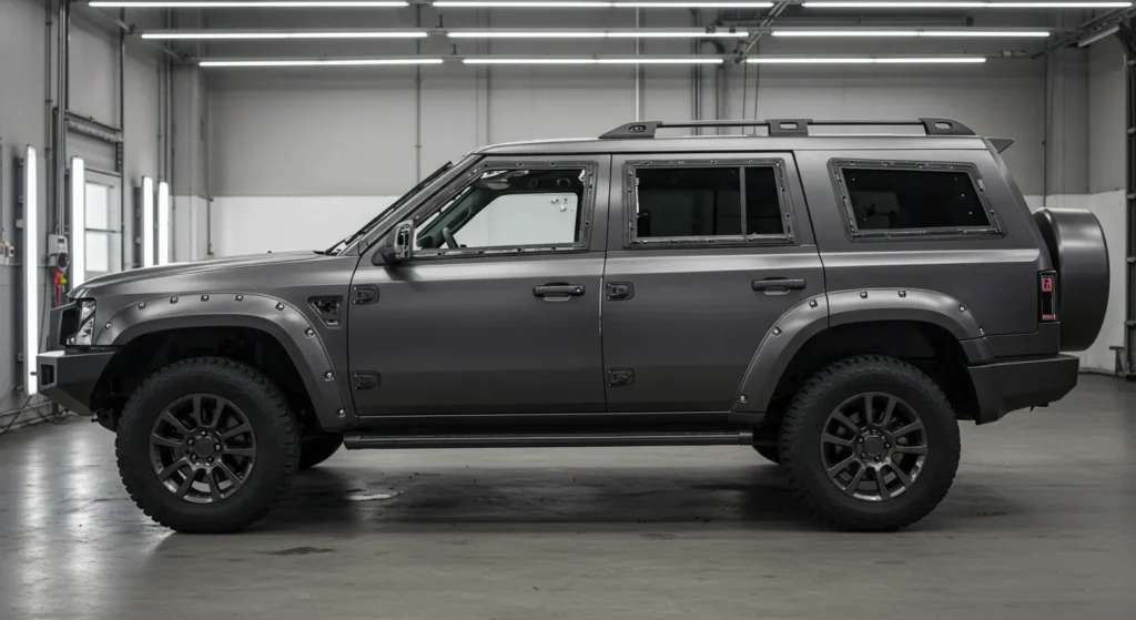 Vehicle armoring process